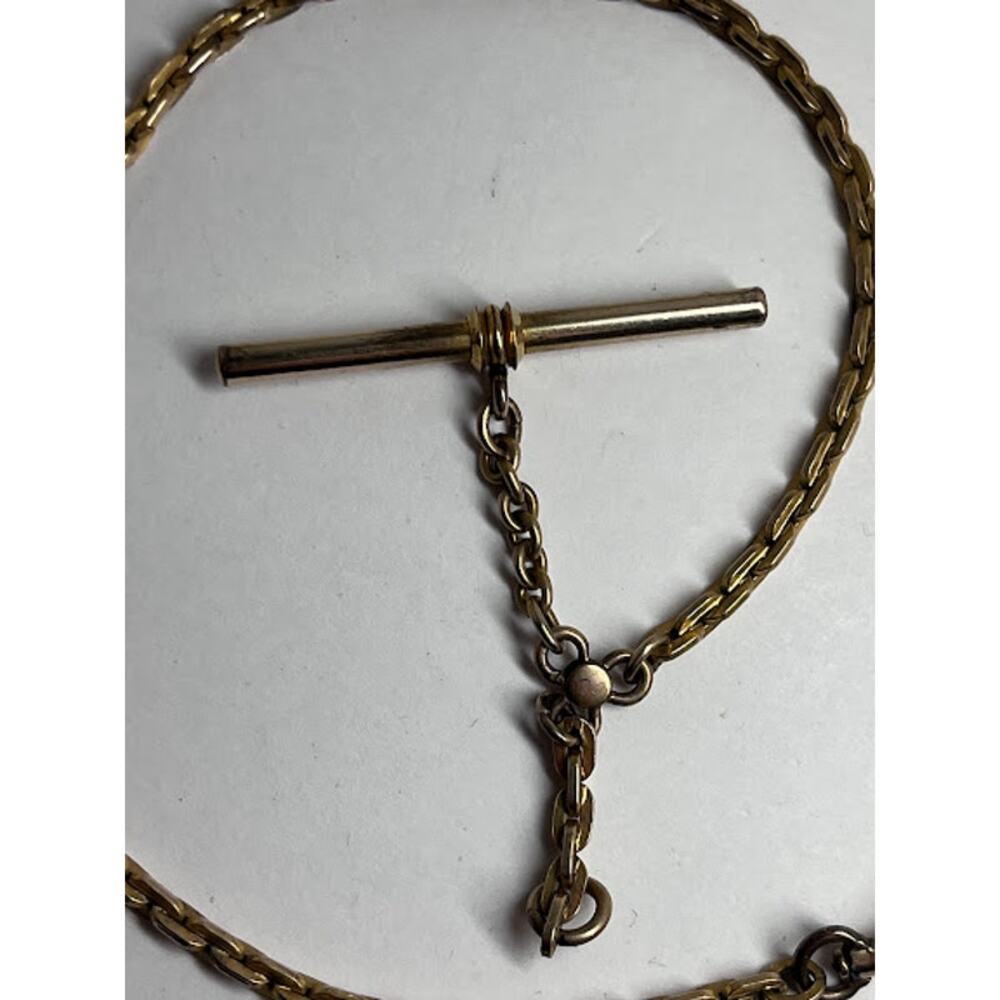 Pocket Watch 11" 12K Gold Filled Antique Chain by L.MFG. Co. - Picture 2 of 6